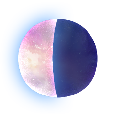 真夜中の月